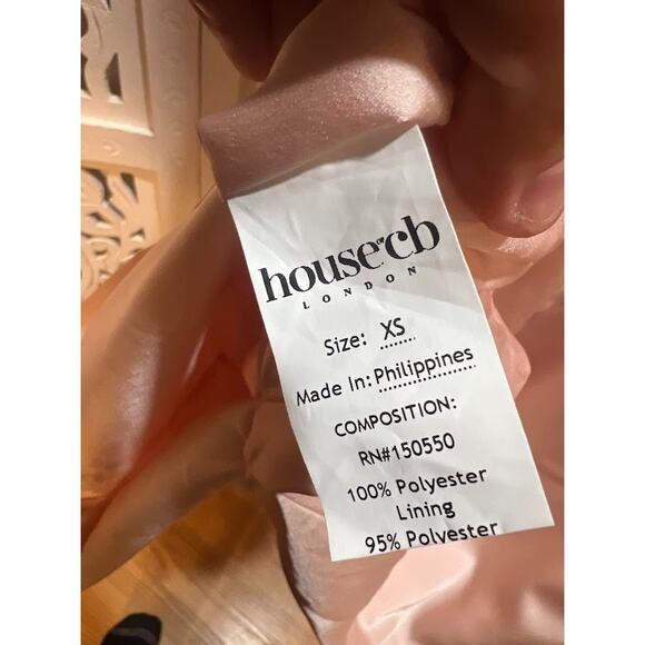 House of CB Gisele Peony Satin Corset Midi Dress Size XS Extra Small - Picture 7 of 9